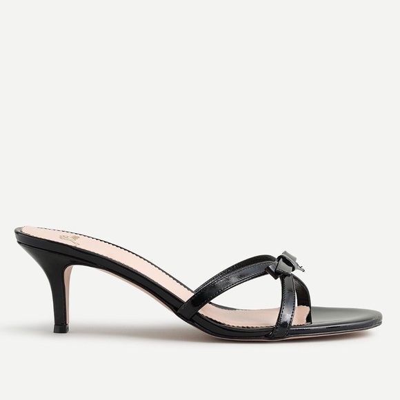 NEW J.Crew WOMEN'S Strappy Mule Sandals in patent leather 6 MEDIUM AQ129 BE - Picture 3 of 5